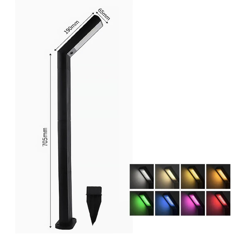 Solar Ground Light 3colors or RGB Light Light Sensing Intelligence Outdoor Pathway Lighting Solar Garden Lights Durable Plastic