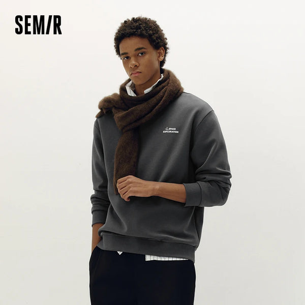 អាវយឺតបុរស Semir ស្មាធម្មតា កមូលស្អាត កប្បាសទន់ មានអារម្មណ៍ធម្មតា រចនាប័ទ្មរដូវស្លឹកឈើជ្រុះ អាវប្រចាំថ្ងៃ 2026