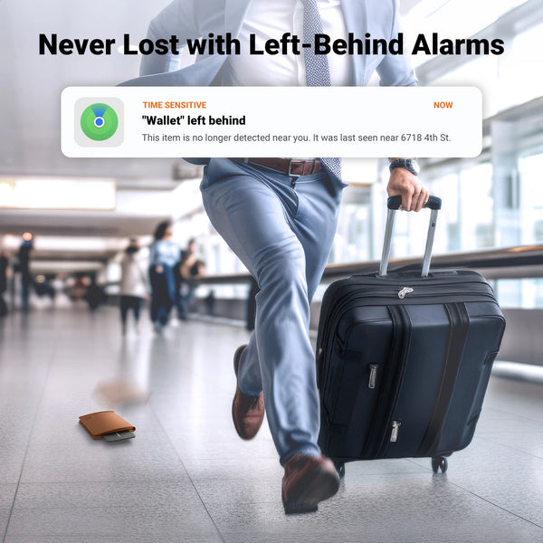 UGREEN Wallet Finder, Smart Tag Bluetooth Tracker Card Item Locator for Luggage Tags Passports with Apple Find My App (Only iOS)