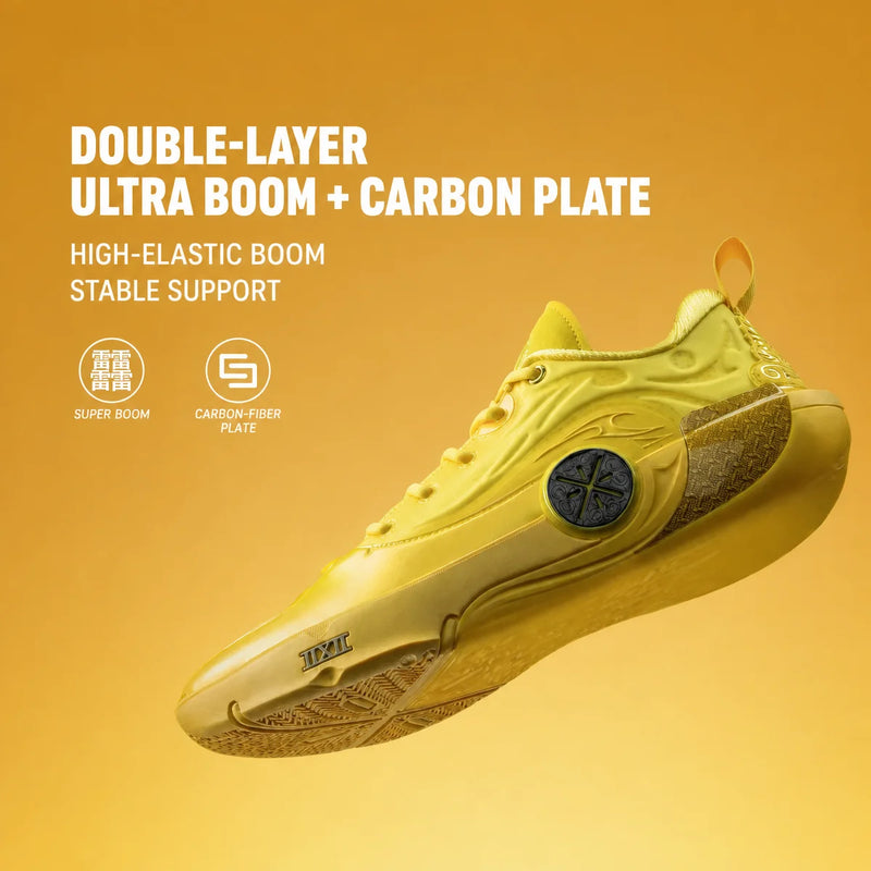 ស្បែកជើងបាល់បោះអាជីព Li-Ning សម្រាប់បុរស WAY OF WADE 12 SUPER BOOM ធ្វើពីសរសៃកាបូន LiNing សម្រាប់ការប្រកួត ABAV085