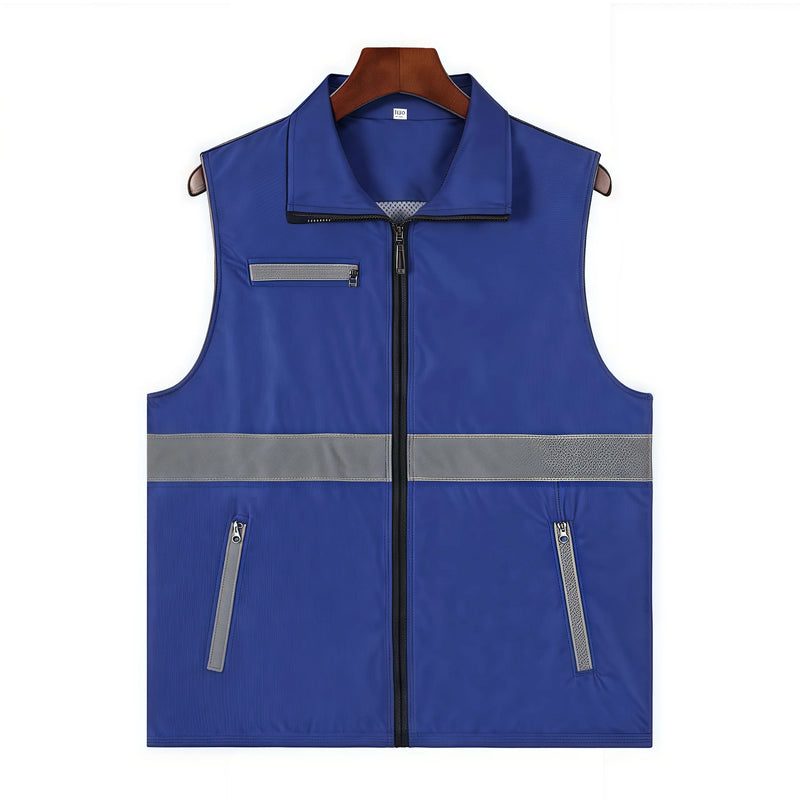 Custom-made vests with logo printing man for takeaway same-city delivery logistics transportation vest lighteight and breathable