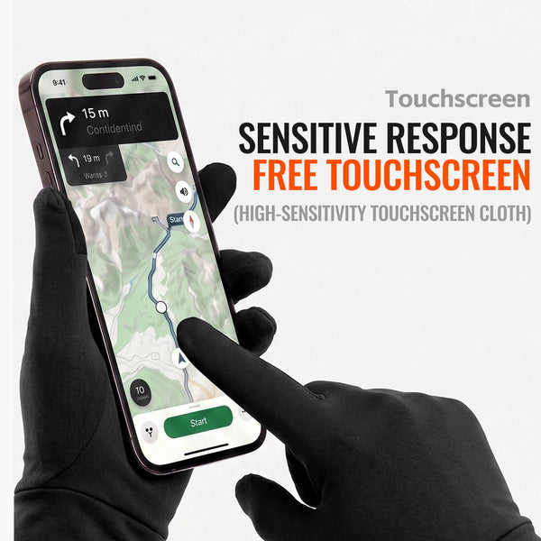 WRELS Sports Gloves Anti‑Slip Touch Screen Gloves Running Cycling Driving Hiking Winter Men Women Outdoor Thermal Glove Liners
