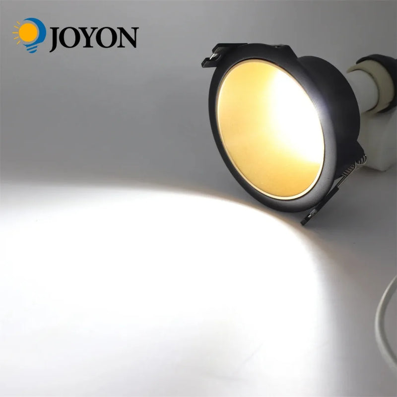 Joyinled Recessed Downlight Frame GU10 MR16 Holder Round Ceiling Mount Spot Light Aluminum Lighting Fixture for Home Commercial