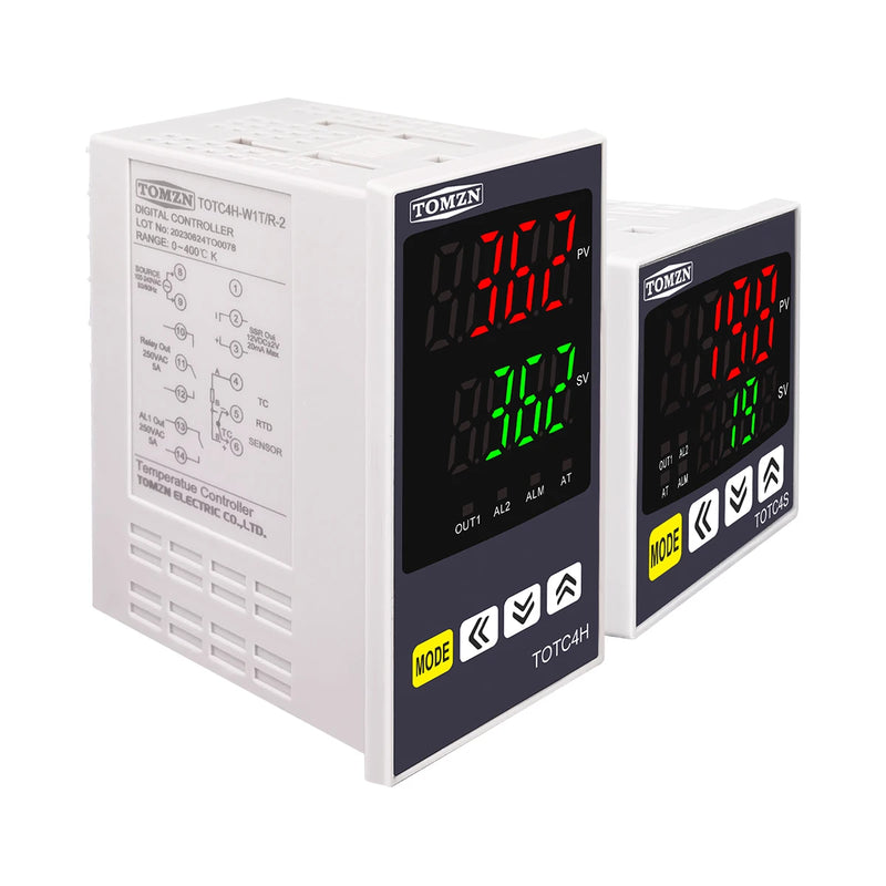 TOMZN Digital PID Temperature Controller –  SSR Relay Output, Universal Input,110V/230V AC Thermostat/Regulator