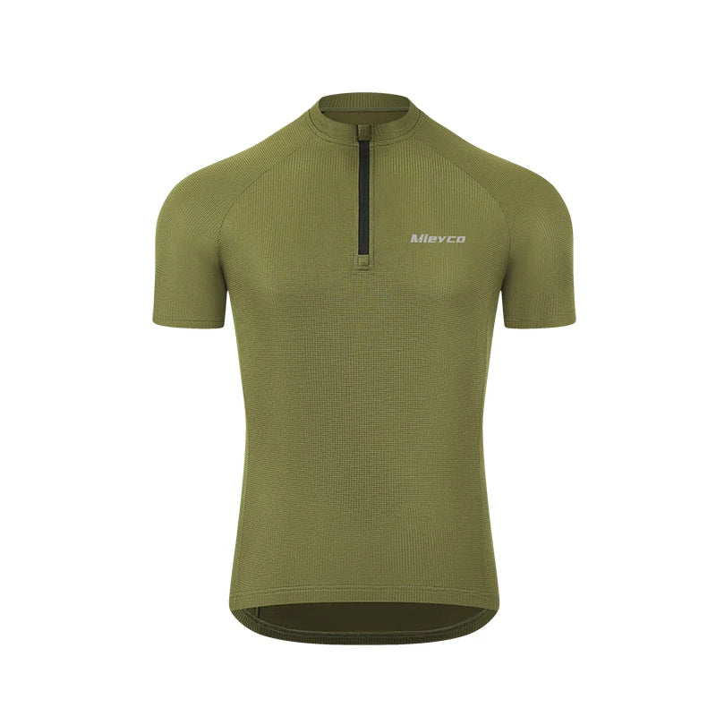 Men's Long Sleeve Reflective Cycling Jersey, Slim Fit Quick Dry Breathable With Rear Pockets for MTB Road Bike Riding Maillot