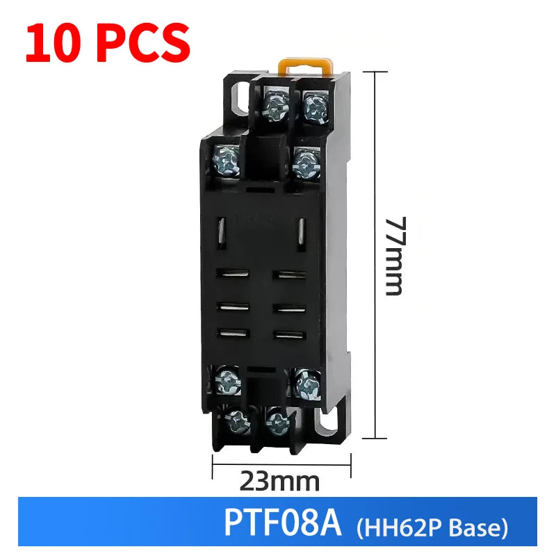 10 PCS For Wholesale Miniature Control Relays Small Intermediate Relay AC 12V DC C24 AC220 HH52P HH53P HH54P HH62P HH63P HH64P