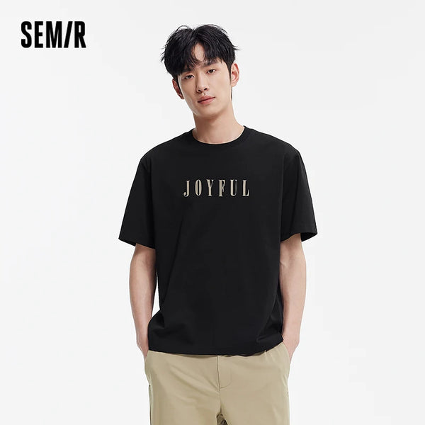 អាវយឺតបុរស Semir ឆ្នាំ ២០២៦ អាវក្នុងប៉ាក់បោះពុម្ពកអាវរាងមូល រចនាបថថ្មី ងាយស្រួលប្រើ ទន់ ពាក់ប្រចាំថ្ងៃ
