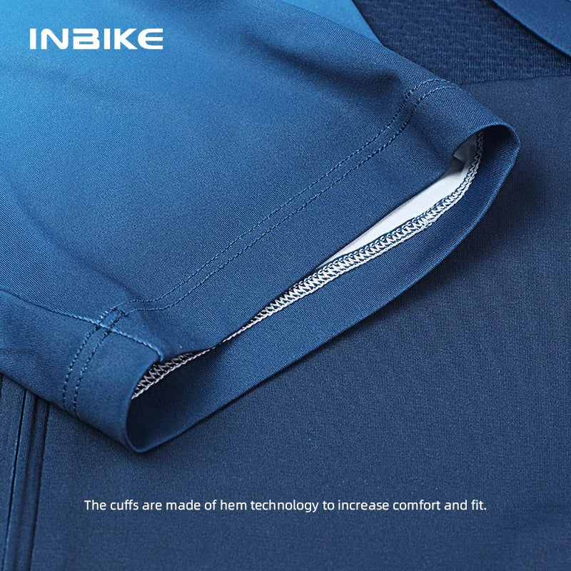 INBIKE Men's Cycling Long Sleeve Jersey Wide Plus Size MTB Bicycle T-Shirts Spring  And Autumn Mountain Road Bike Riding Clothes