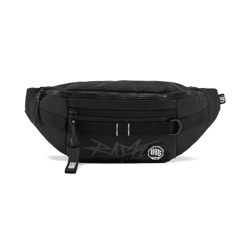 កាបូបស្ពាយ Li-Ning Unisex BADFIVE Sling ការពារទឹក 100% Polyester ទំហំ 390*95*160mm កាបូបបាល់បោះ LiNing រចនាបថ Street Style ABDW111