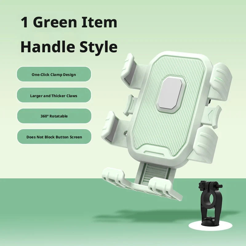 SEAMETAL Motorcycle Mobile Phone Stand Shockproof Riding Bicycle Phone Holder Navigation Bracket Handlebar/Rearview Mirror Type