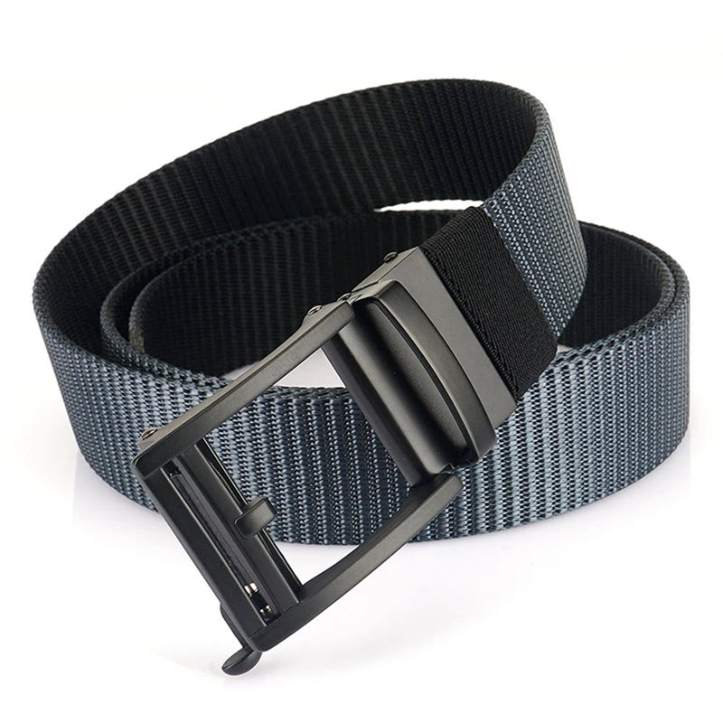 TUSHI Golf Sports Belt Tactical Belt Metal Automatic Buckle Tough Nylon Men Military Belt Outdoor Hunting Belt Big Size Belts