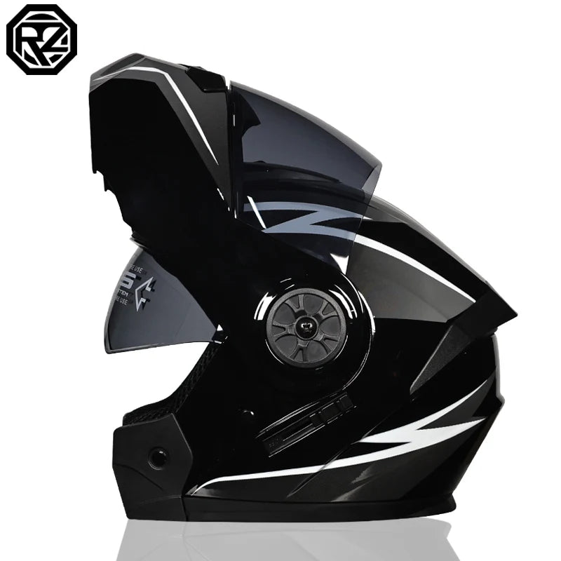 Personalised Dual Lens Flip Up Helmets Motocross Racing Modular Cascos Para Moto Men Women Fashion Full Face Motorcycle Helmet
