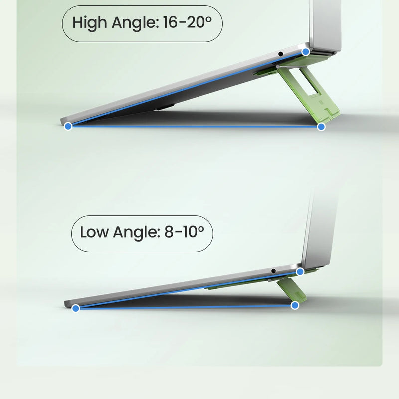NILLKIN For Portable Laptop Stand For 13-16 inch Adjustable Foldable Notebook Computer Bracket Premium Leather Base For Macbook