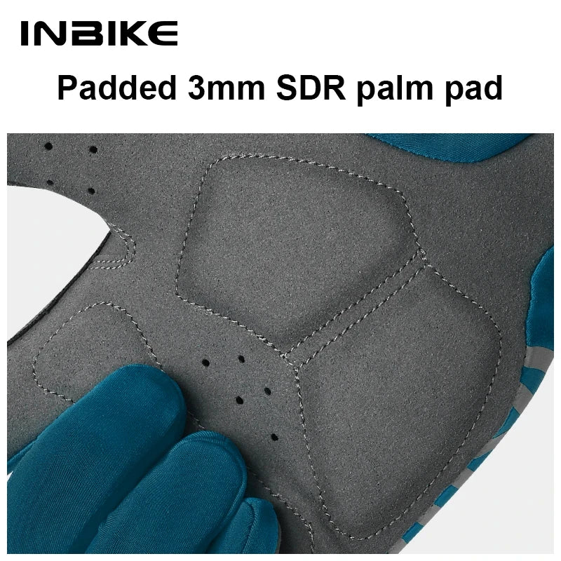 INBIKE Spring Cycling Gloves for Men Touchscreen Breathable Mountain Bike Gloves Bicycle Gloves for Riding Biking Racing Gloves