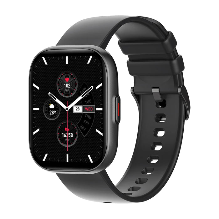 COLMI P68 Smartwatch 2.04'' AMOLED Screen 100 Sports Modes 7 Day Battery Life Support Always On Display Smart Watch Men Women Black