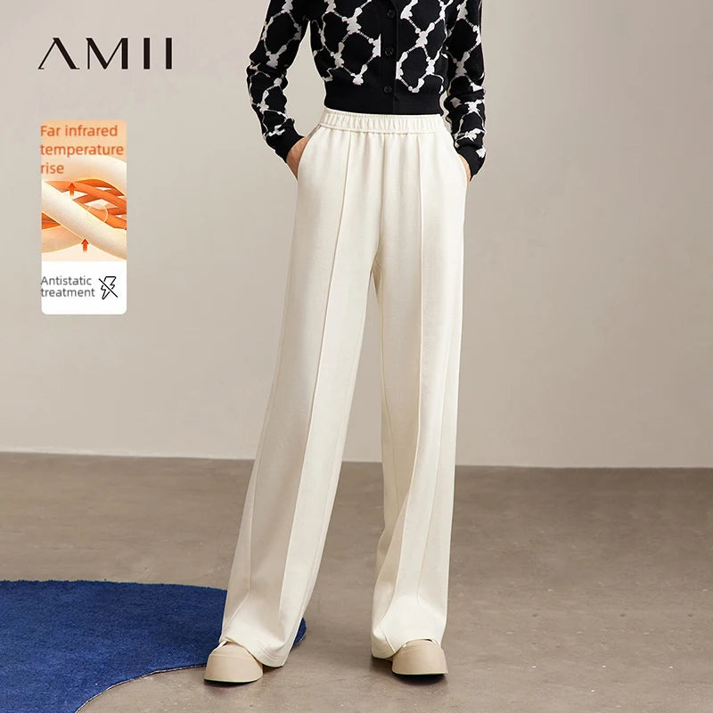 ខោ Amii Thicken Women's 2025 រដូវរងាថ្មីក្តៅត្រង់ធម្មតាខោស្វិតសម្រាប់នារី 12544039