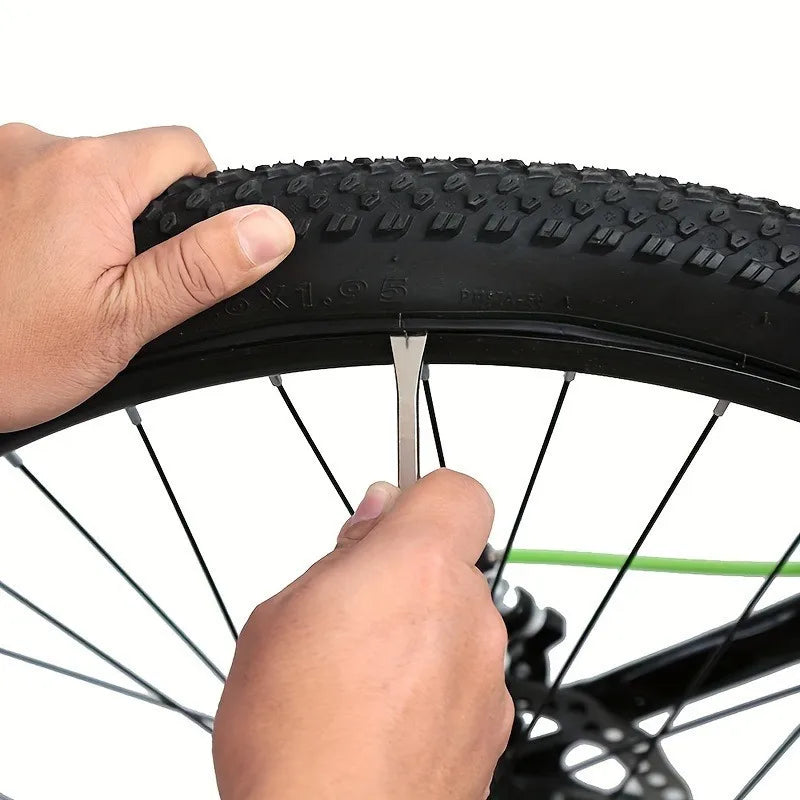 1pc Bicycle Tire Changer Lever, Metal Tire Changer Tool,Professional Repair Bicycle Inner Tire.12cm/4.72inch,for Mountain Bikes.