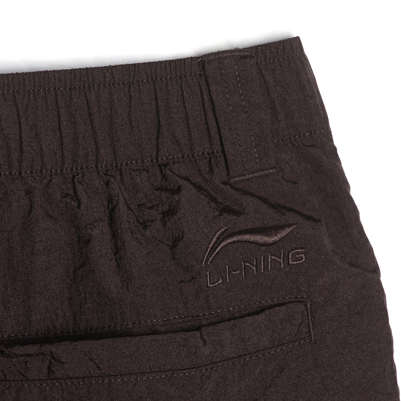 ខោខ្លីកីឡាសម្រាប់នារី Li-Ning ធ្វើពីប៉ូលីអាមីត 100% រាងរលុង ស្រួលពាក់ ទាន់សម័យ ខោលីនីង AKSV940