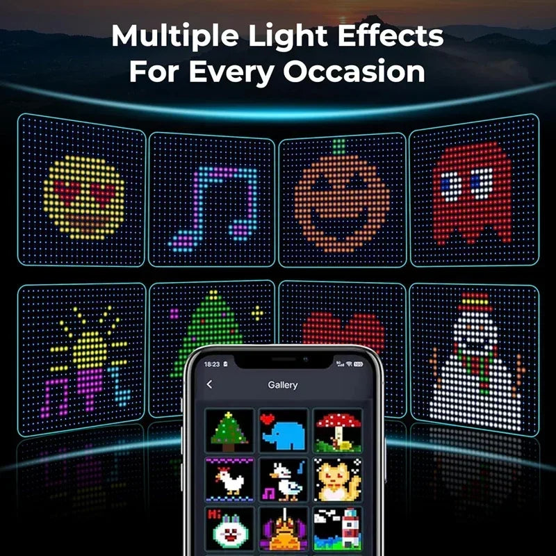Smart Curtain Lights 400LEDs RGB Fairy Lights Bluetooth App LED String Remote Control DIY Music Sync Window Bedroom Party Decor
