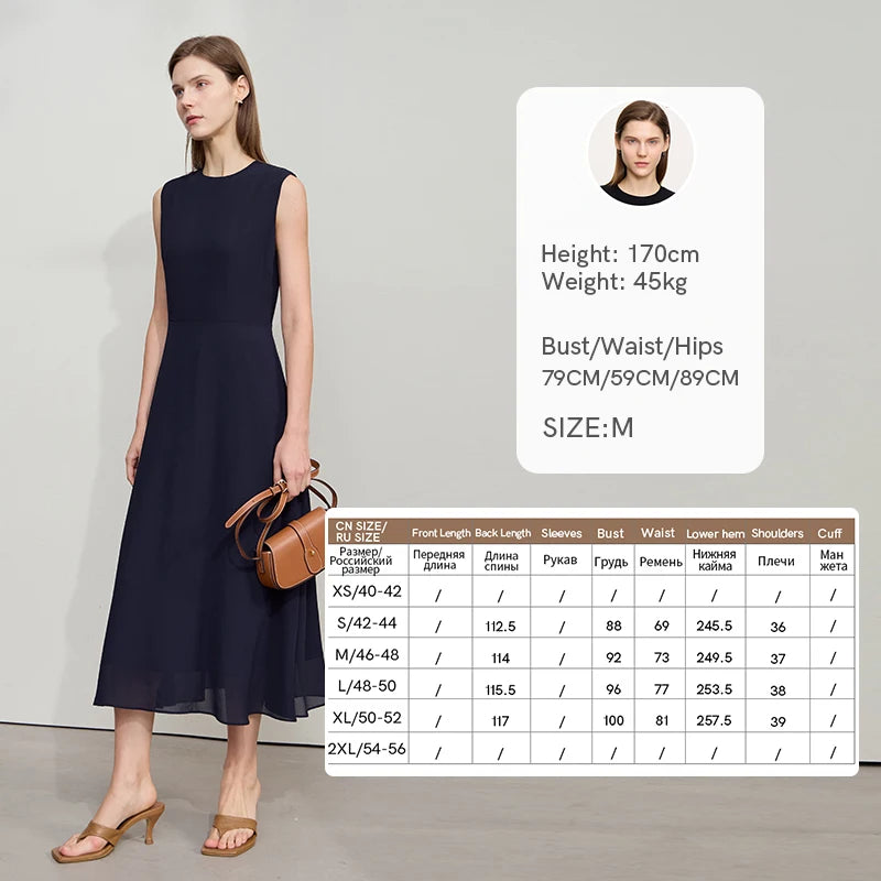 រ៉ូប Amii Minimalist ដៃខ្លីសម្រាប់នារីៗ រដូវក្តៅឆ្នាំ ២០២៦ រ៉ូបការិយាល័យថ្មី ក O ឆើតឆាយ ស្ដើង ផាសុកភាព រ៉ូប Midi ១២៥៥២០២៦