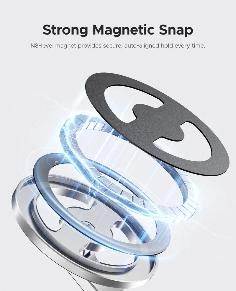 ORICO Magnetic Foldable Phone Stand with 360° Adjustable Strong Magnetic Panel for Office Study Entertainment and Travel