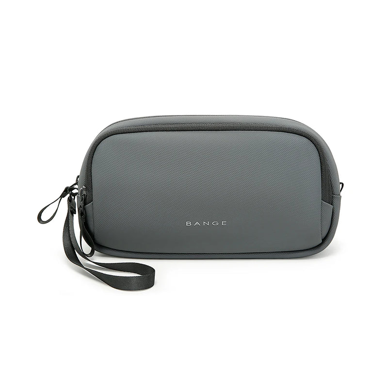 BANGE YKK Double Zipper Men Travel Organizers Portable Male Travel Bag Oxford Clutch Data Cable Storage Bags for Digital Product