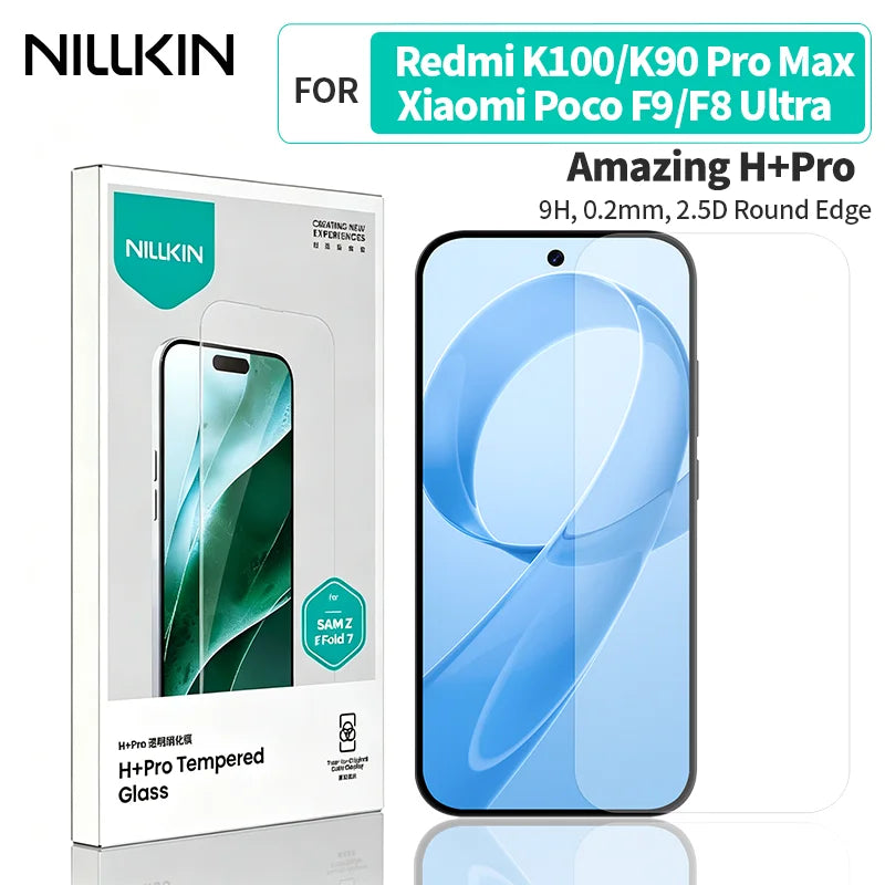 NILLKIN For Xiaomi Redmi K100/K90 Pro Max Screen Protector H+PRO HD Clear Tempered Glass Glass Film for Xiaomi Poco F9/F8 Ultra