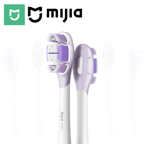 MIJIA Oscillation Toothbrush Pro Replacement Soft & Clean Heads (3 Pack),Applicable Model MES609 MES610 MES613,Food-Grade