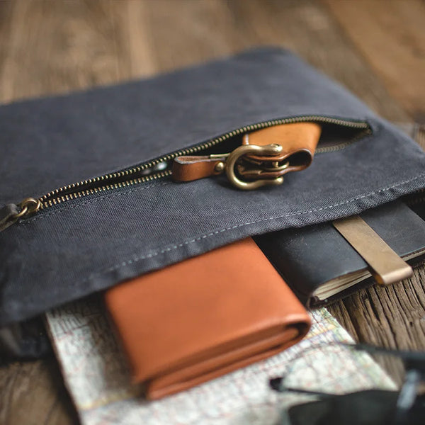 Maden Workwear កាបូបស្ពាយស្មាតែមួយបែប Retro កាបូបប្រេងក្រអូប កាបូបអ្នកដឹកជញ្ជូន Mailman កាបូបក្រណាត់ការពារទឹកជ្រាបចាស់ ធន់នឹងការពាក់