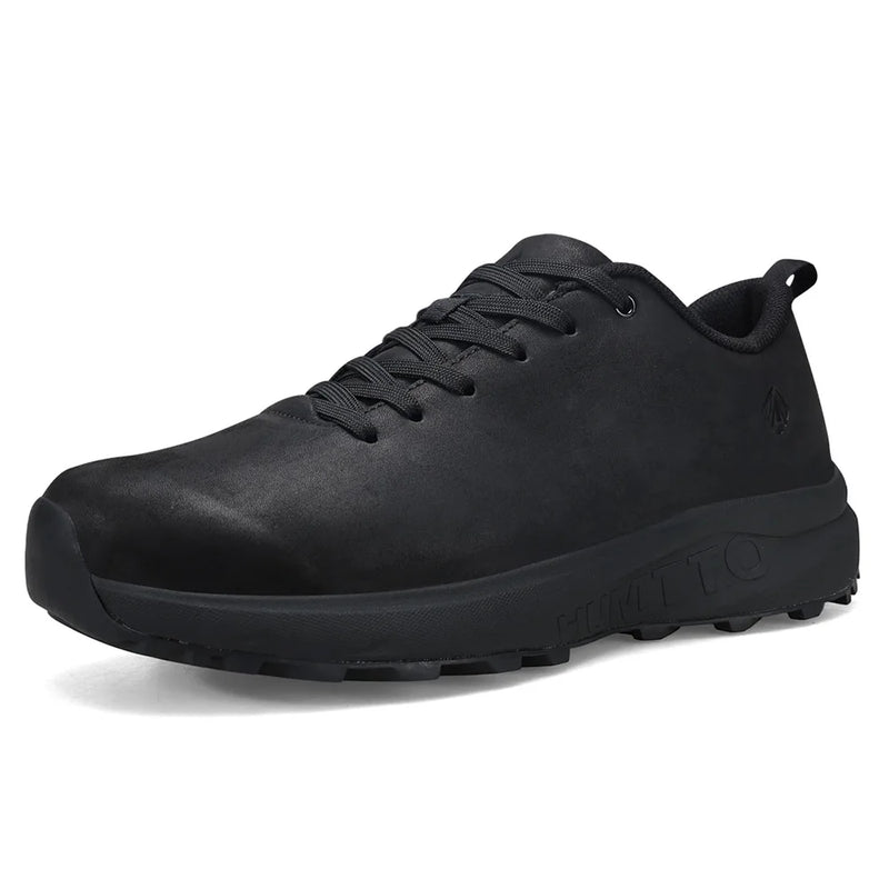 HUMTTO Leather Hiking Shoes Camping Trekking Sneakers for Men Water-resistant Climbing Shoes Outdoor Safety Walking Mens Shoes