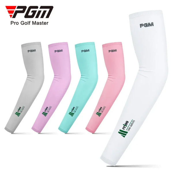 PGM 1 Pair Men Women Golf T-shirt AccessoryArm Sleeve Warmers Sunscreen Ice Cool Breathable Outdoor Sport Wear 4 Seasons XT003