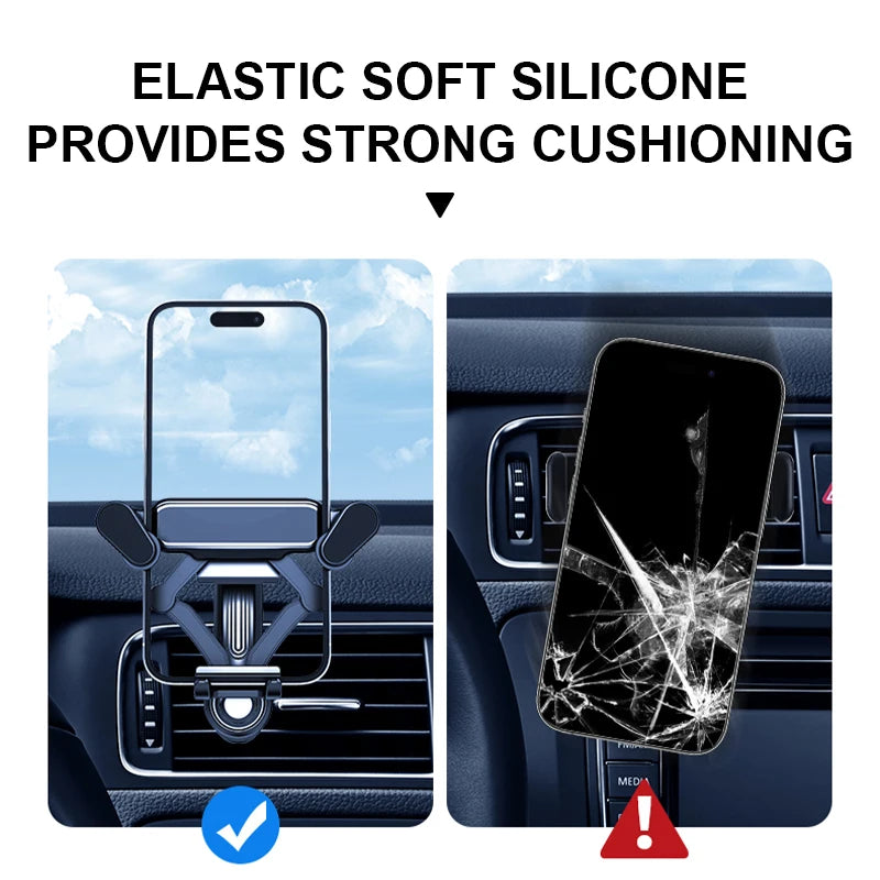 SEAMETAL Universal Car Phone Holder 360 Degree Rotatable Car Air Vent Phone Mount GPS Stand in Car for Iphone Xiaomi Huawei