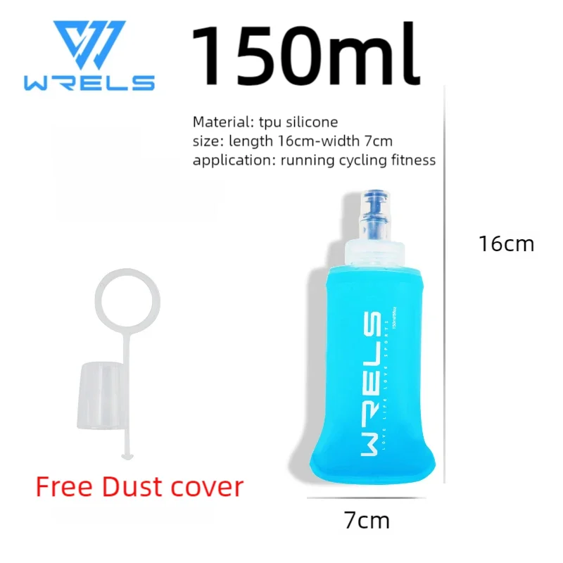 TPU Folding Water Bottle Climbing Soft Flask Sport Water Bag Collapsible Silicone Water Bottle BPA Free Outdoor Sport Portable
