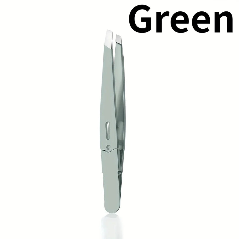 1PC Eyebrow Tweezers Precision,Durable Stainless Steel Tweezers,Eyebrow Tweezer,Daily Beauty Essentials.Color tweezers