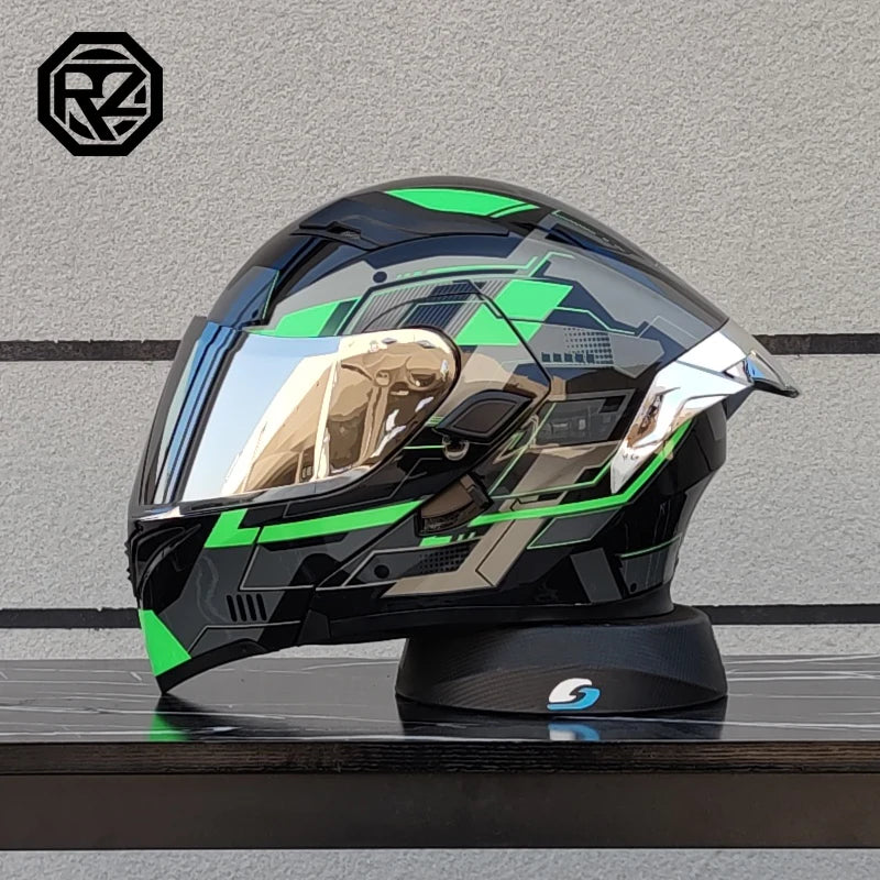 2024 New ORZ-169B Flip Up Motorcycle Helmet Full Face Off Road Casque M-XXL Szie Motocross Cascos Para Moto Dot Approved Unisex