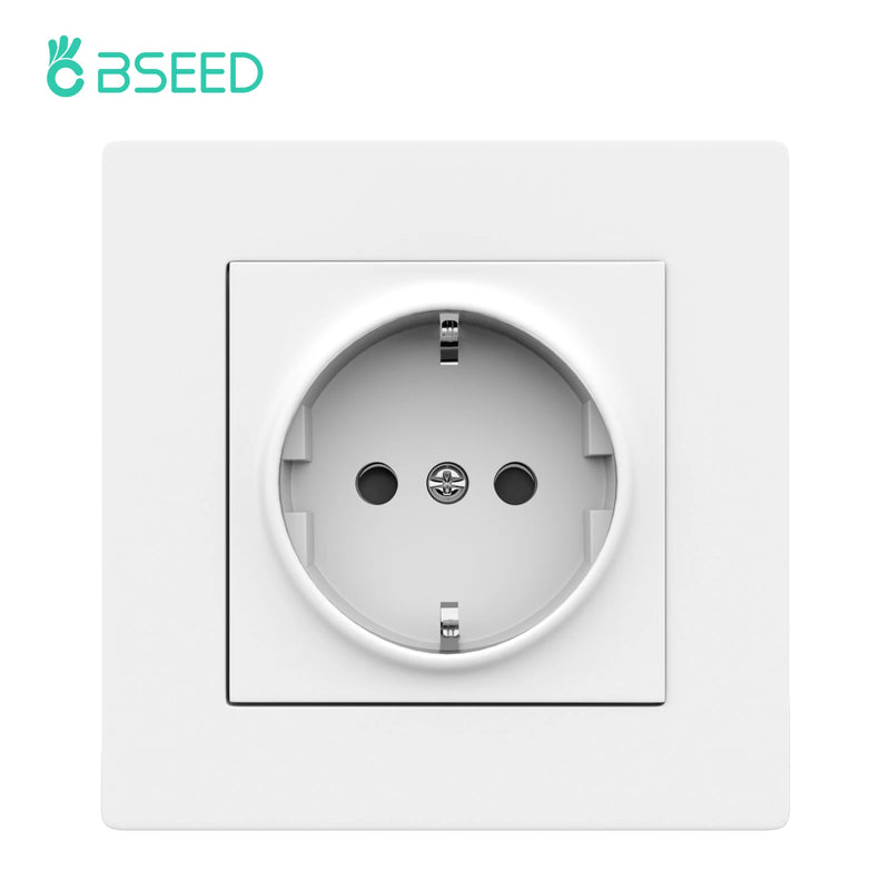BSEED Dimmer Light Switch Rotary Knob Switch With Wall Socket USB Type-C Outlets Switch ON OFF Frame 220V