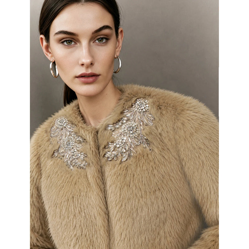 អាវរោម Amii កមូលខ្លី រលុង រាងស្លីម ក្តៅ សម្រាប់អ្នកធ្វើដំណើរ អាវក្រៅរដូវផ្ការីក ឆ្នាំ២០២៦ សម្រាប់ស្ត្រី 12624044