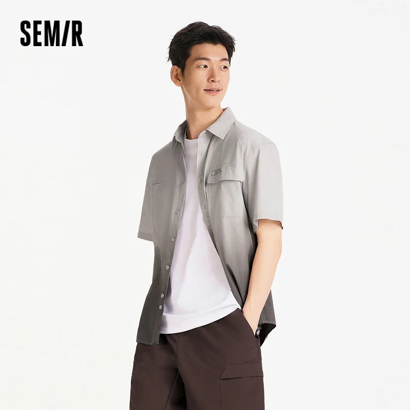Semir Mens Shirt 2026 Short Sleeve Classic Workwear Tops Simple Trendy Casual Style Soft Comfortable Daily Wear