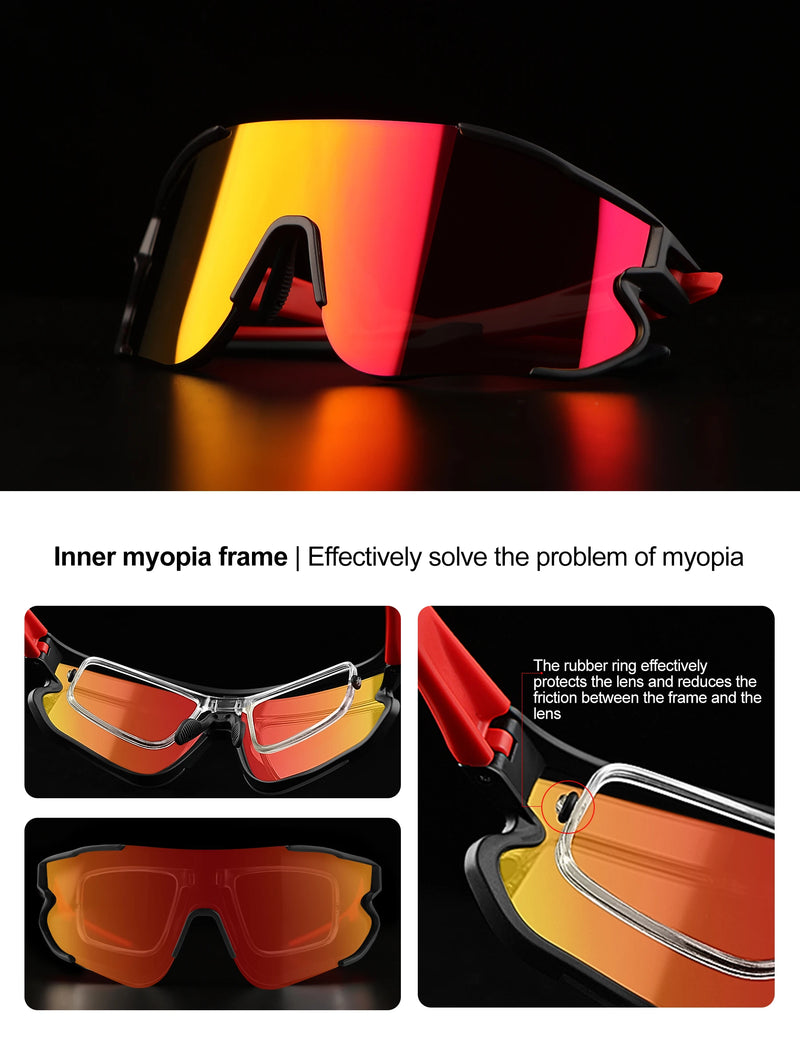 INBIKE Cycling Sunglasses For Men Bicycle Goggles Eyewear Photochromic MTB Road Bike Goggles Sunglasses for Cycling Accessories