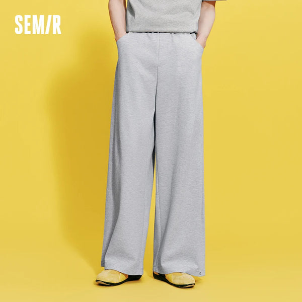 ខោបុរស Semir ប៉ាក់ឆ្នាំ ២០២៦ ជើងធំទូលាយ ក្រណាត់ទន់ រចនាបថទីក្រុង ធម្មតា ទន់ មានផាសុកភាព ពាក់ប្រចាំថ្ងៃ ទាន់សម័យ