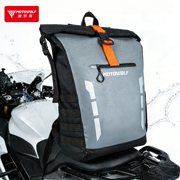 កាបូបស្ពាយម៉ូតូ Motowolf សម្រាប់បុរស និងស្ត្រី កាបូបការពារទឹក កាបូបស្ពាយសម្រាប់ជិះ កាបូបស្ពាយសម្រាប់ធ្វើដំណើរ កាបូបសម្រាប់ដាក់ឥវ៉ាន់ គ្រឿងបន្ថែមសម្រាប់ម៉ូតូ