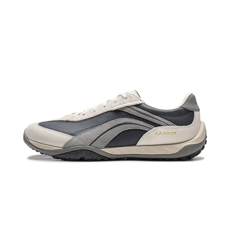 ស្បែកជើង Li-Ning Unisex FEELING FLOW របៀបរស់នៅ Cushion Rebound Retro Fashionable Thin Sole LiNing Classic Casual Sneakers AGCW002