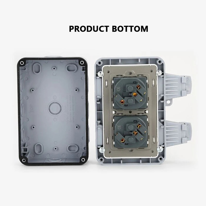 IP66 rainproof charging EU socket rainproof splashproof outdoor international universal power socket,South Africa 15A socket