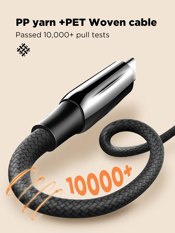 ខ្សែ LDNIO 240W PD3.1 ប្រភេទ C ខ្សែសាកលឿន USB C សម្រាប់ MacBook Laptop Huawei Xiaomi Oppo Realme iPad Oneplus 1m 2m