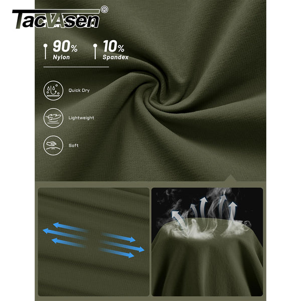 TACVASEN Men's Hiking Cargo Pants Summer Outdoor Lightweight Quick Dry Casual Water Resistant Fishing Work Stretch Pants