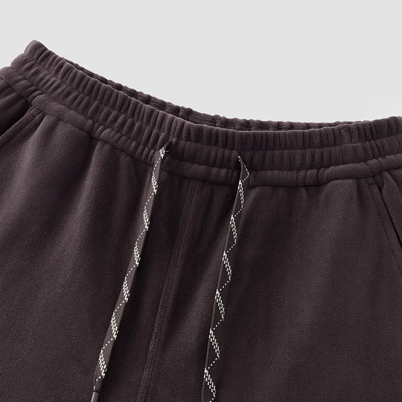 Semir Casual Pants Women Winter Fleece Anti-Static Loose Paneled Cuffed Long Pants 2025 New Sporty Sweatpants Women'S Wear