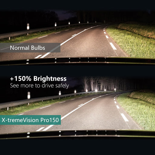 Philips X-tremeVision Pro150 9012 HIR2 12V 55W 150% Bright Light Halogen Headlight Car Fog Bulbs ECE DRL Light 9012XVPro150 Pair
