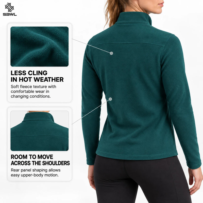 SBWL 2026 Woman's new autumn/winter Outdoor sports warm long-sleeved T-shirt Fashion casual sports high-quality jacket Tops