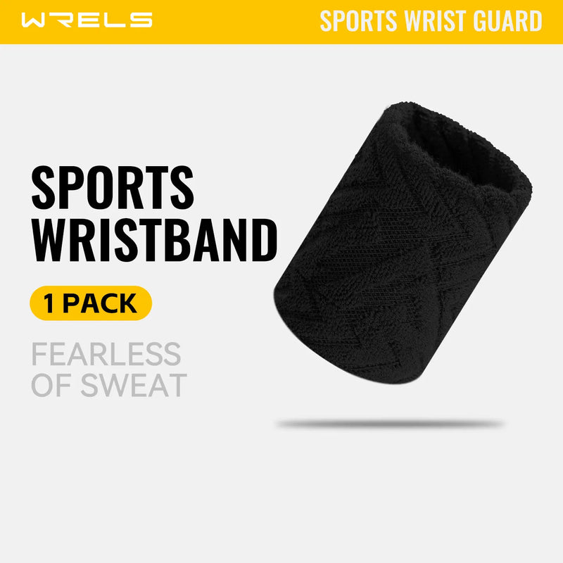WRELS Wristband Absorbent Sweatband Moisture Wicking Wrist Band Quick Dry Men Women Tennis Running Basketball Gym Wrist Wrap