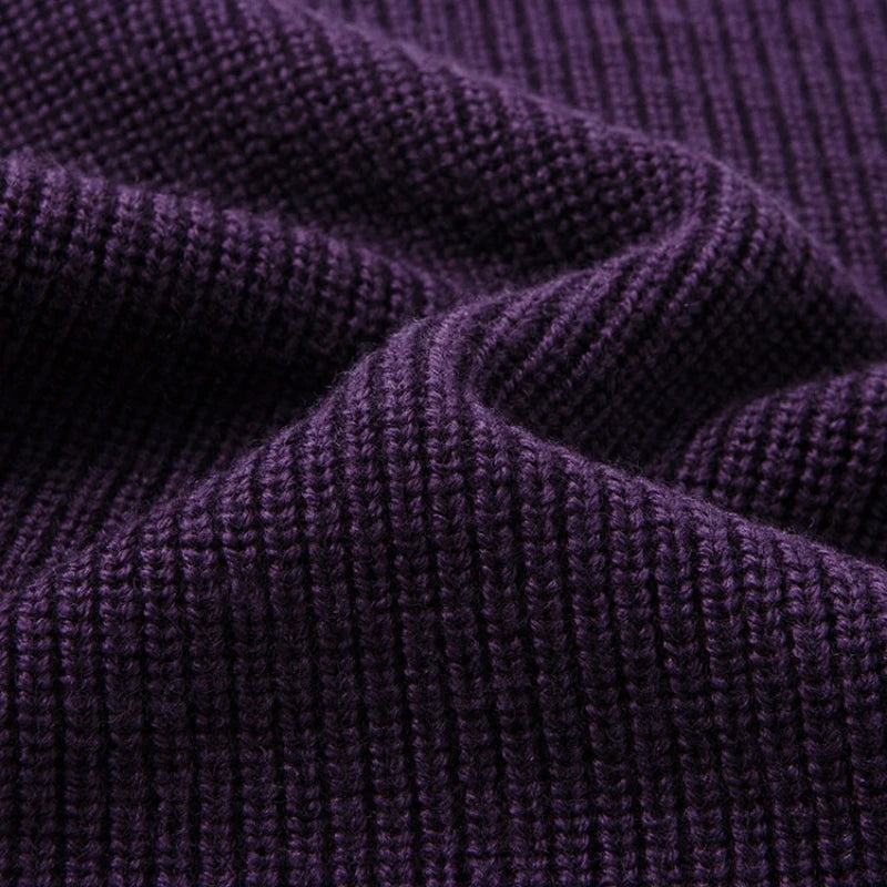Men's 100% Merino Wool Crew-Neck Sweater -  Soft Textured Knit Business Casual Pullover Sweatshirt